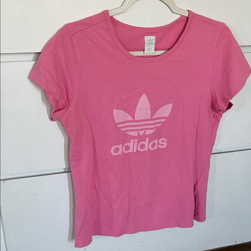Adidas Pink Tee with Logo